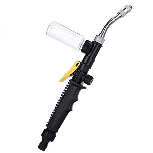 35cm High Pressure Power Washer Spray Nozzle - Heavy Duty Water Gun for Car Washing, Garden Cleaning & Outdoor Use with Foam Bottle Attachment (Ideal for Driveways, Patios & Vehicle Detailing)