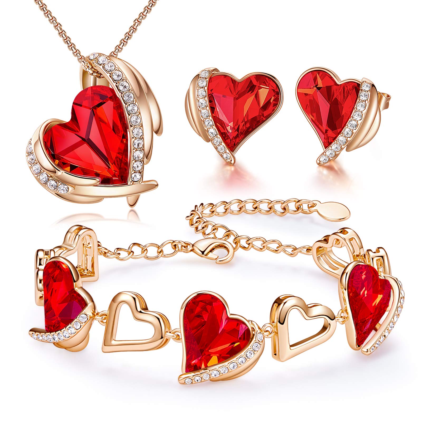 Elegant Jewelry Set for Women - Pendant Necklace, Earrings & Bracelet Gift Set, Perfect Birthday Gift for Mom, Best Friend & Loved Ones | Ideal for Anniversaries, Valentine's Day & Special Occasions