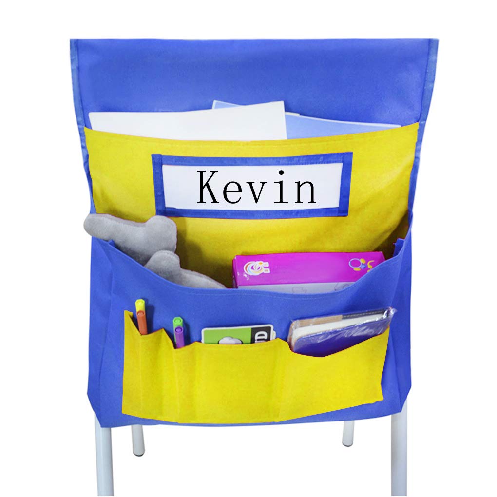 Chairback Buddy Pocket Organizer - 6 Pockets for Kids School Supplies | Durable Classroom Seat Storage | Perfect for Books, Pencils & Art Supplies Organization
