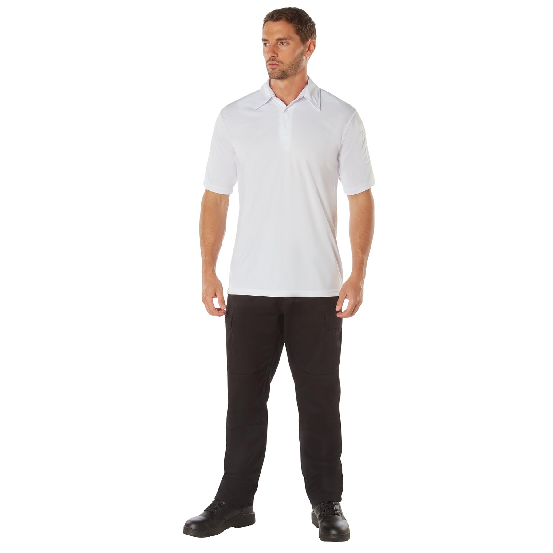 Rothco Tactical Performance Polo Shirt - Moisture Wicking, Quick Dry, Durable for Outdoor & Military Use - Perfect for Hiking, Camping, and Tactical Operations