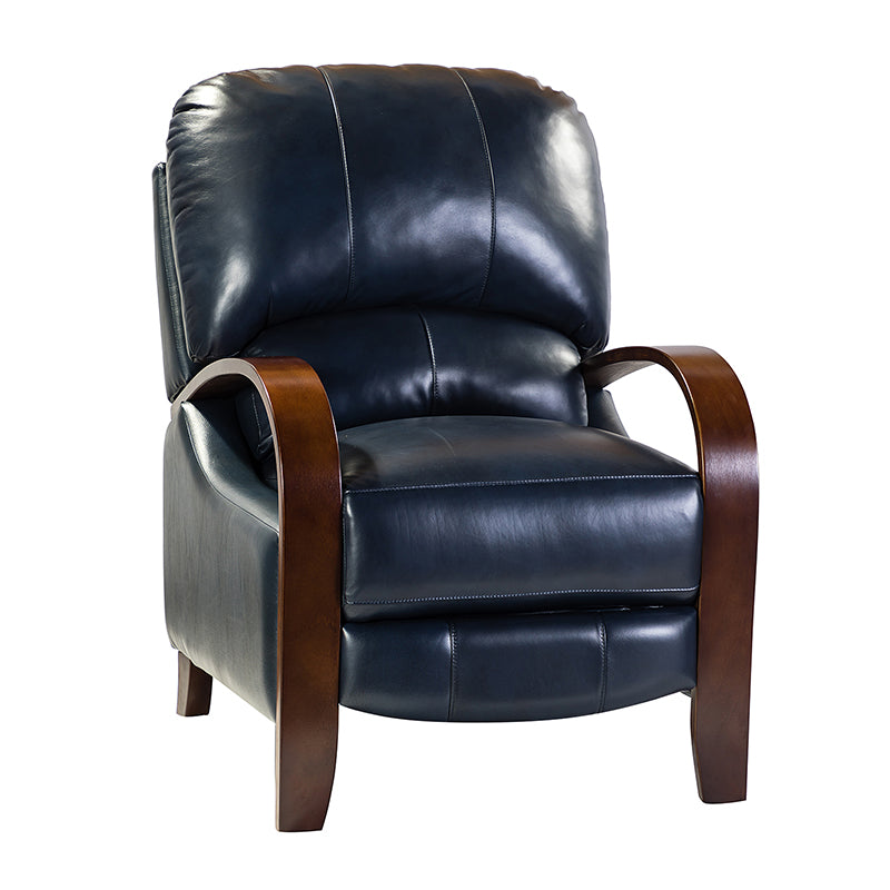Melissa Genuine Leather Manual Recliner Chair - Handcrafted Full Grain Leather Living Room Recliner with Smooth Manual Mechanism, Perfect for Home Theater, Gaming, and Relaxation