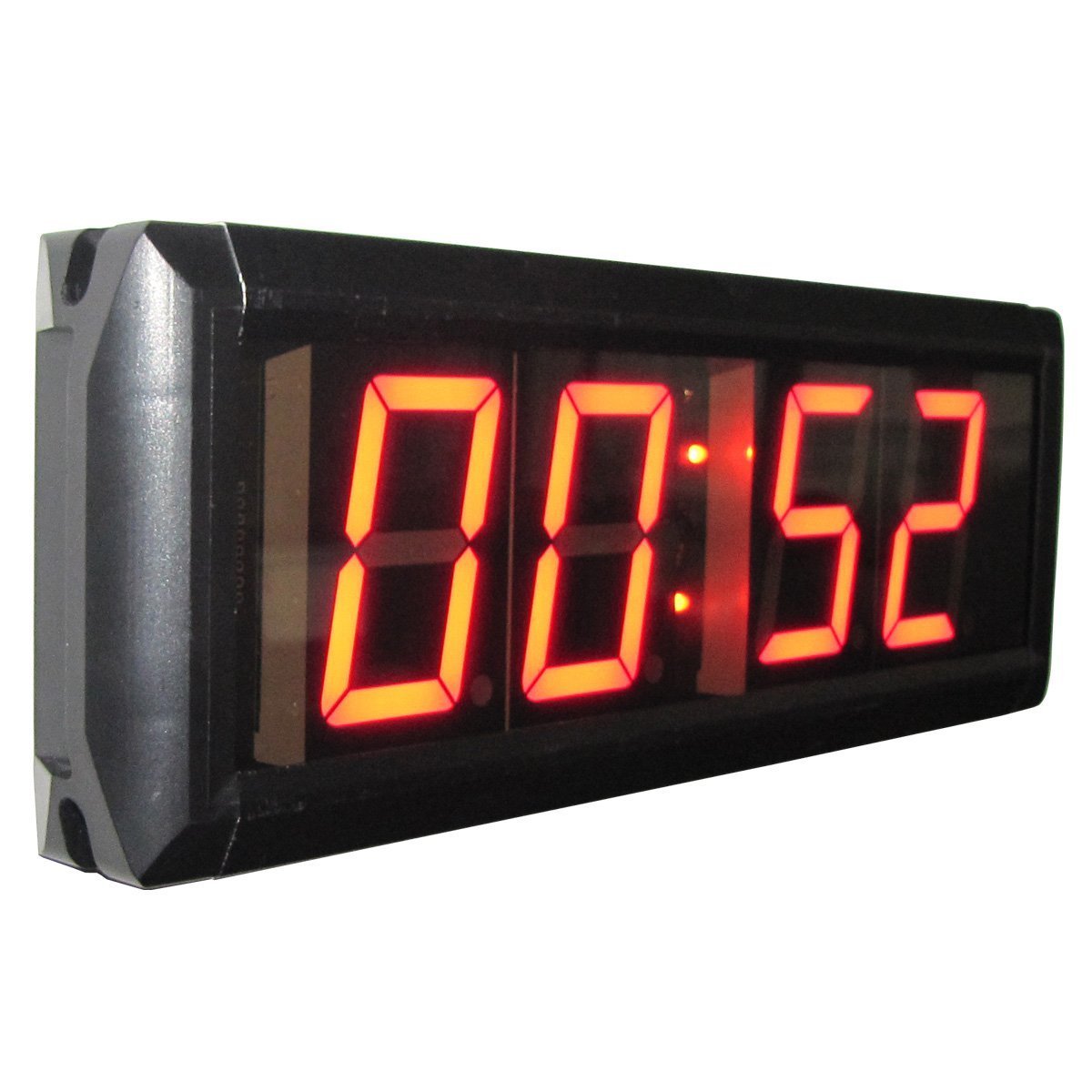 AZOOU 2.3 Inch 4 Digit LED Digital Clock with Countdown/Countup Timer - Red Display for Kitchen, Bedroom, Office, and Gym Time Tracking