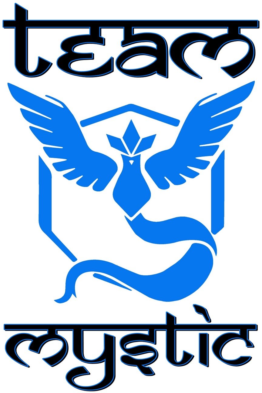 Pokemon GO Team Mystic Iron-On Heat Transfer Patch 6x9 Inches - Custom Apparel Decoration for Jackets, Bags & Hats - DIY Sewing & Crafting Supplies for Fans