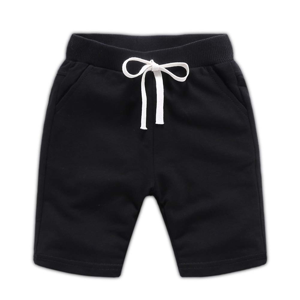 HAXICO Boys' Cotton Summer Shorts - Knee-Length Sport Pants for Toddlers & Kids - Soft, Breathable & Comfortable for Playtime, Outdoors & Casual Wear