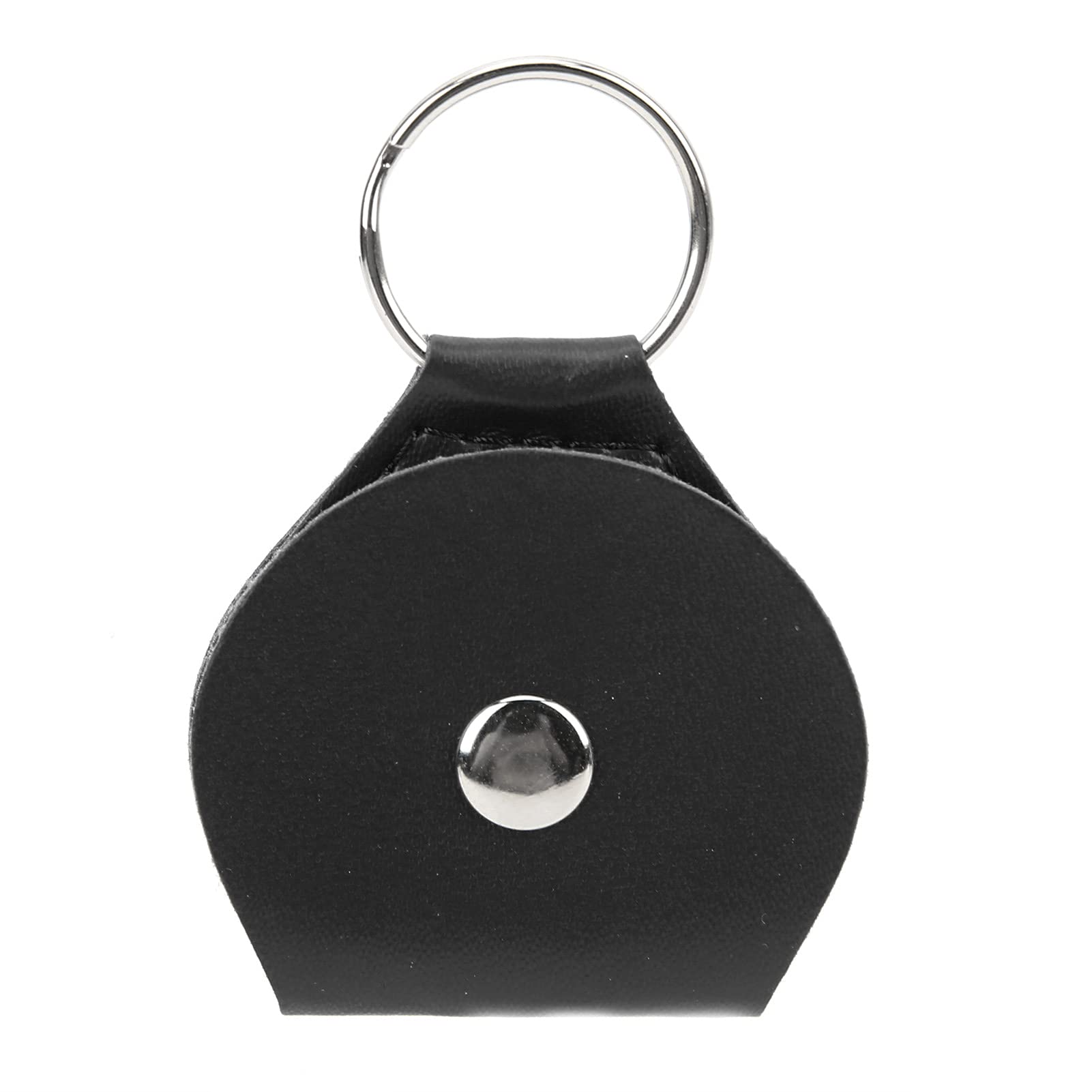 Premium Guitar Pick Holder Case - Durable 2-Piece Keychain Pick Storage for Guitarists | Portable & Multipurpose | Ideal for Travel, Practice & Live Performances (Black)