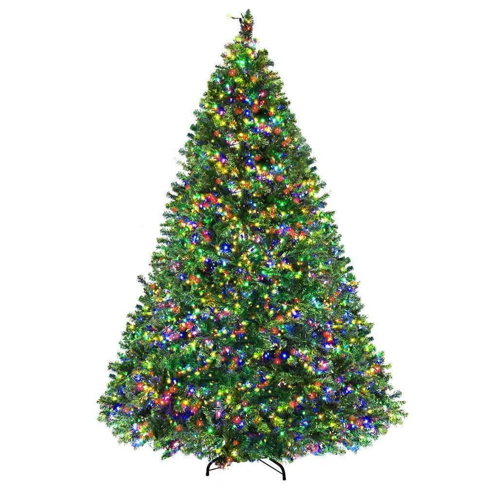 2.1M Pre-Lit Christmas Tree with 2800 Multi-Color LED Lights - Perfect for Living Room, Office & Holiday Decorations