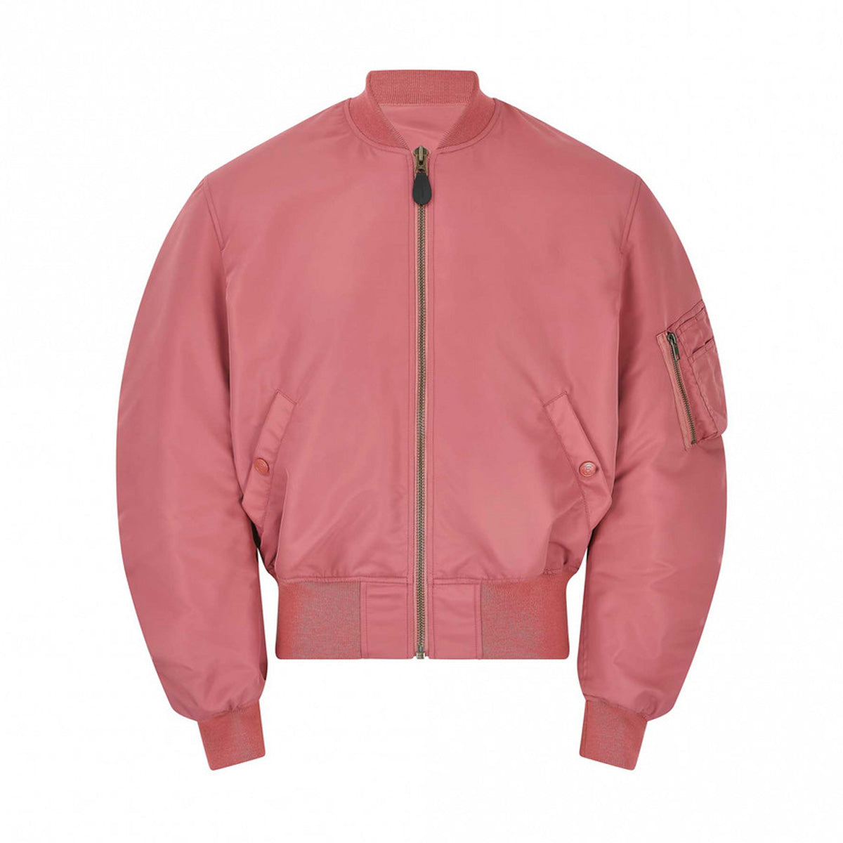 Vintage Classic Bomber Jacket for Men & Women - Dusty Pink Color | Lightweight Windbreaker for Casual Wear, Street Style & Fall Fashion