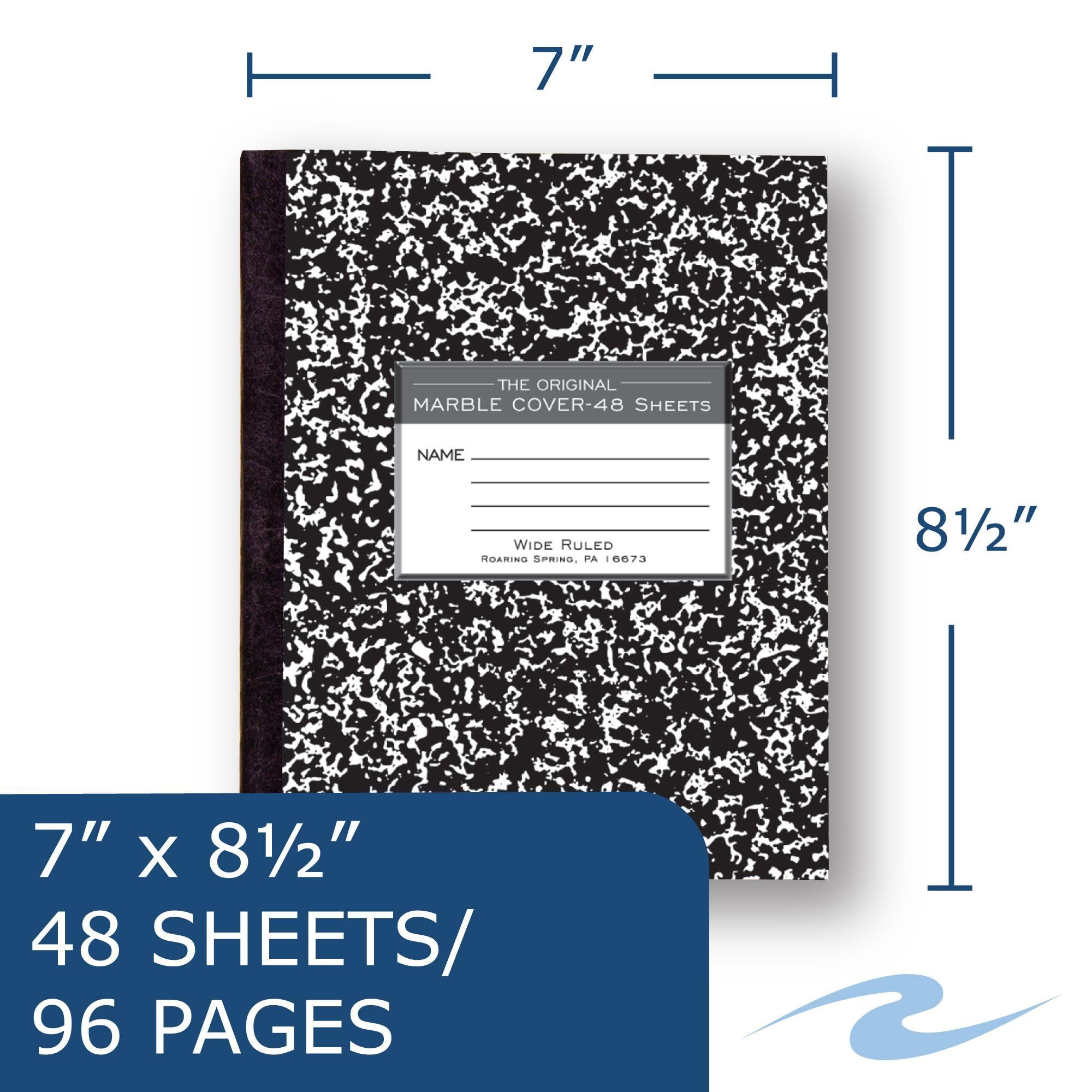 Roaring Spring Wide Ruled Composition Notebook - 8.5