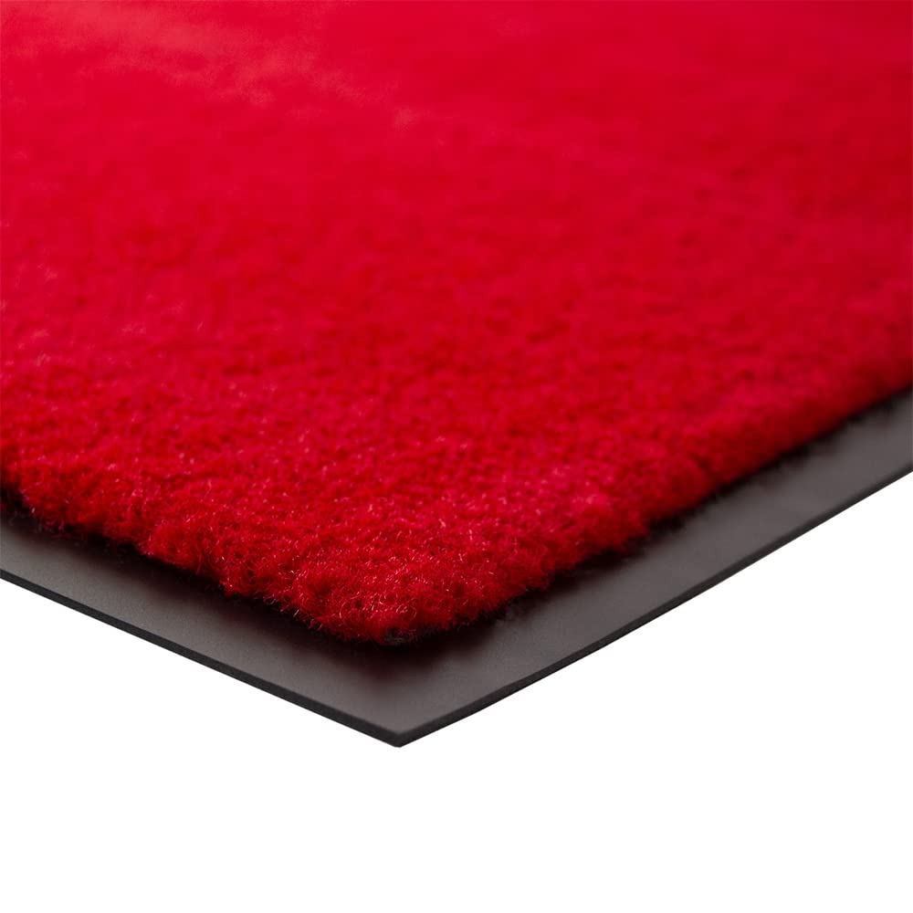 Premium Fire Red 4' x 5' Non-Slip Entrance Door Mat - Waterproof & Durable for Home, Office & Outdoor Use - Perfect for Entryways, Patios & Mudrooms