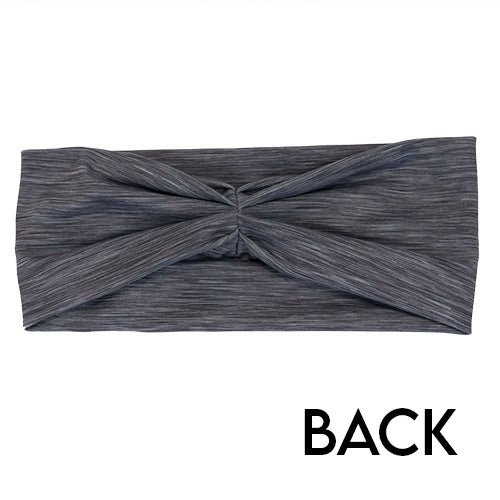 Soft Stretchy Headband for Women & Men - Heather Grey - Perfect for Workouts, Yoga, Running & Everyday Wear