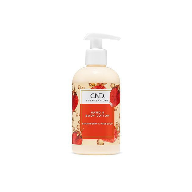 CND Scentsations Strawberry & Prosecco Body Lotion 8.3 fl oz - Hydrating Moisturizer for Dry Skin, Perfect for Daily Use & Gift Giving