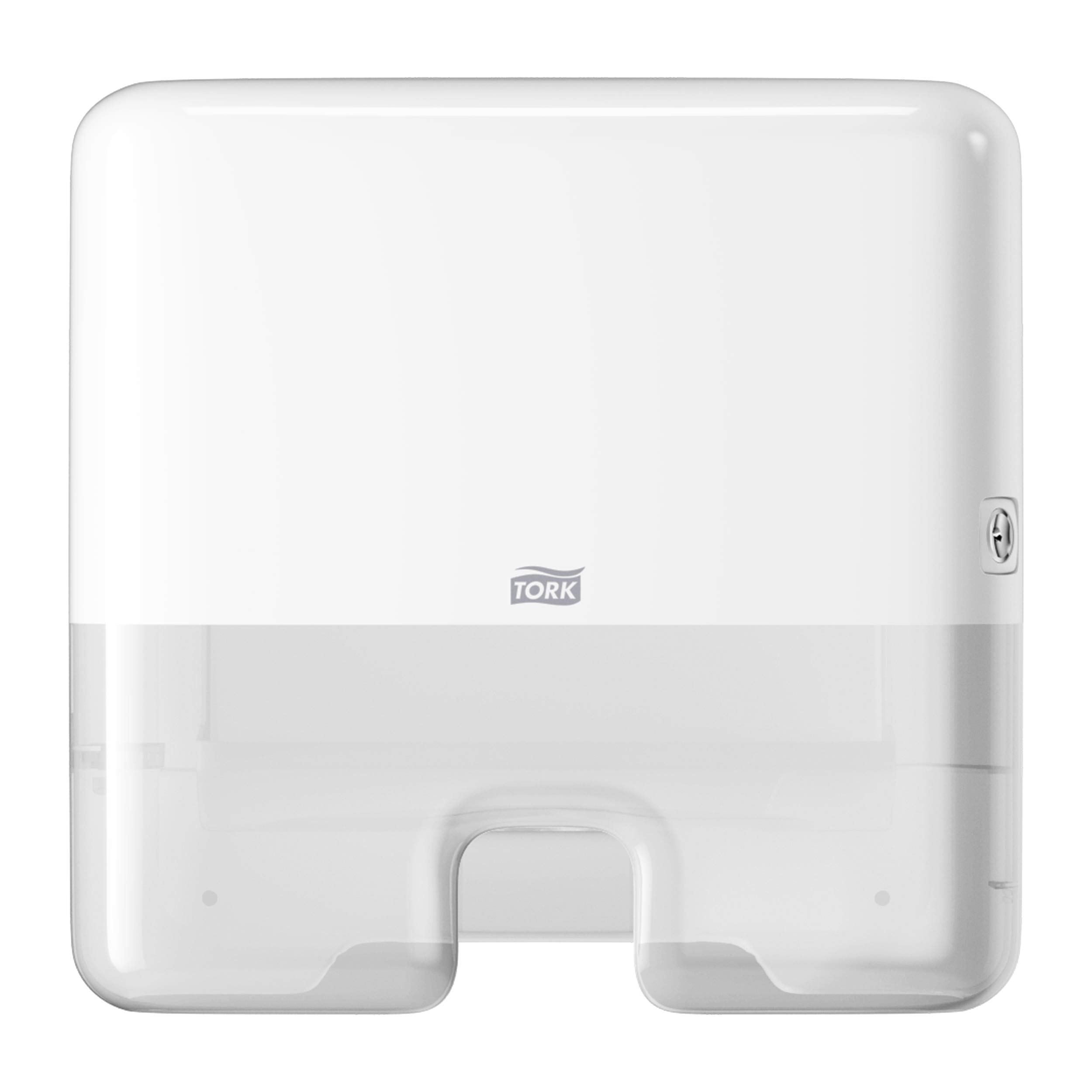 Tork 552100 Xpress Multi-Fold Mini Hand Towel Dispenser H2 - Smart Wall-Mounted Paper Towel Holder for Tork H2 Interfold System (White, Compact Size) - Perfect for Restrooms, Kitchens, Offices & Commercial Spaces