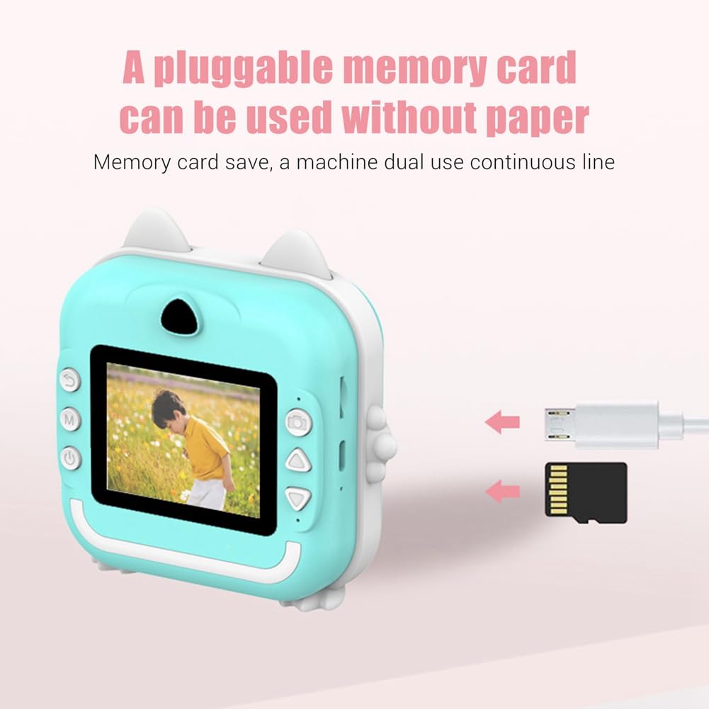 Juwaacoo 16GB Kids Digital Camera - HD Mini Instant Camera with 16GB Memory Card, Pink Children's Photography Toy for Birthday Gifts, Travel & Outdoor Adventures