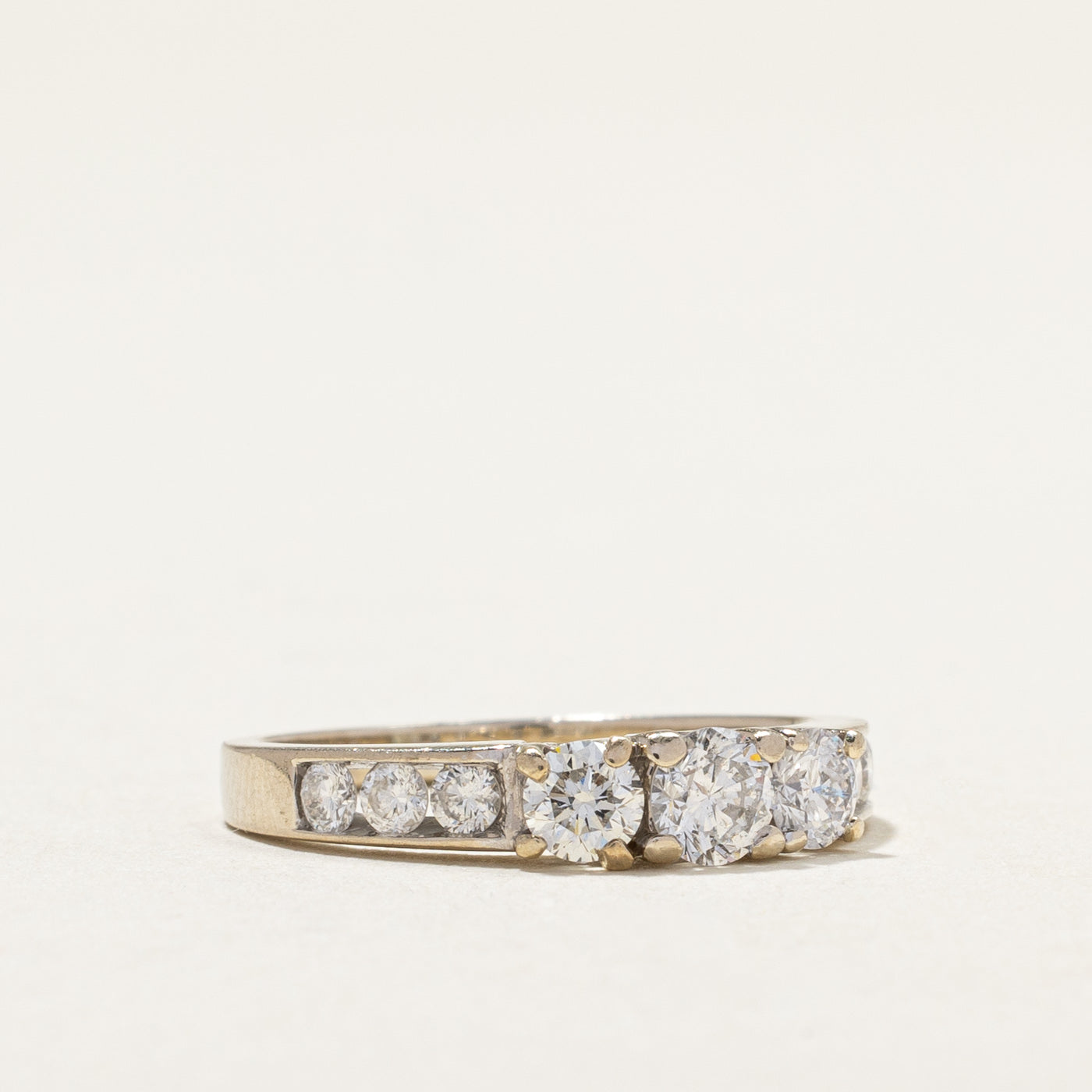 14K White Gold Diamond Engagement Ring - 0.52ctw Total Weight (0.24ct Center Stone) - Size 5.5 - Perfect for Proposals, Anniversaries & Special Occasions