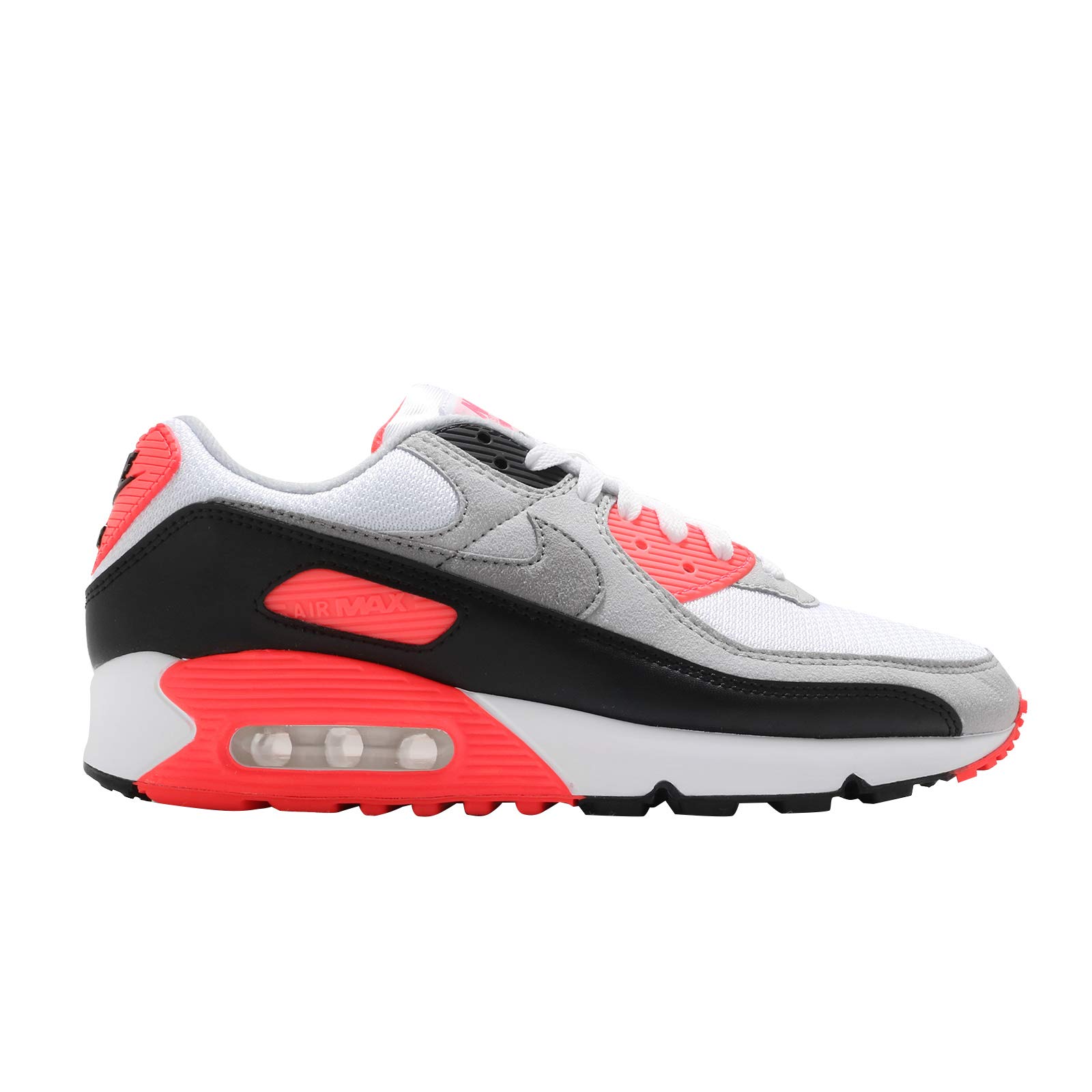 Nike Men's Air Max 90 OG CT1685 100 Infrared 2020 Retro Running Shoes - Size 7.5 - Comfortable Sneakers for Jogging, Gym & Casual Wear
