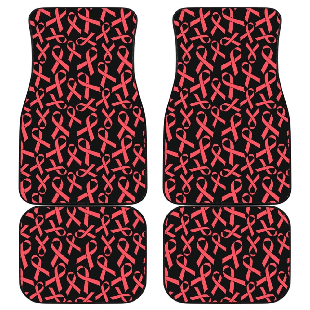 Breast Cancer Survivor Gift - Custom Car Floor Mats for Cancer Awareness & Support - Perfect for Survivors, Patients & Caregivers - Inspirational & Motivational Car Accessory