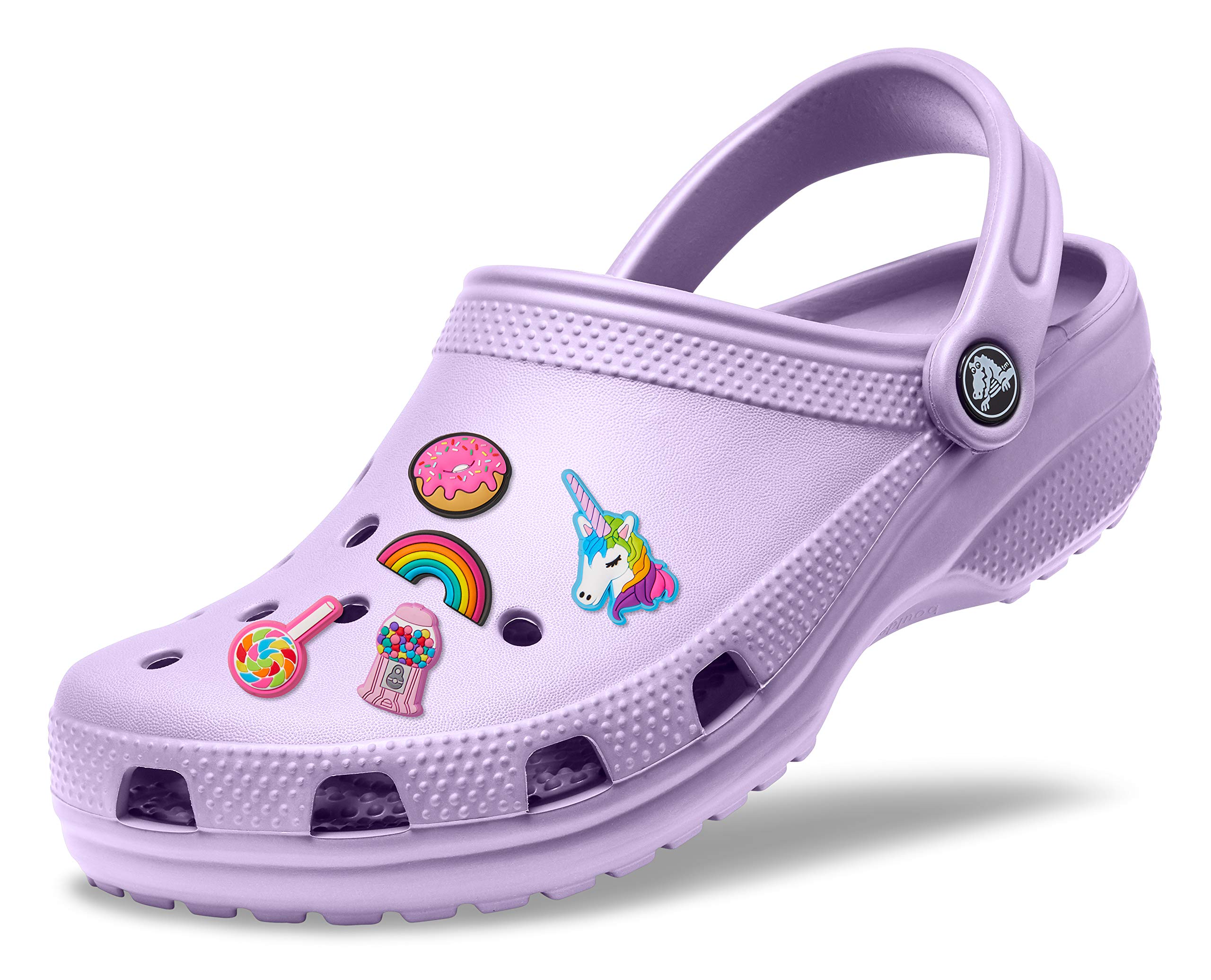Crocs Classic Clog for Men & Women with 5-Pack Jibbitz Charms - Comfortable Slip-On Shoes for Casual Wear, Work, and Outdoor Activities