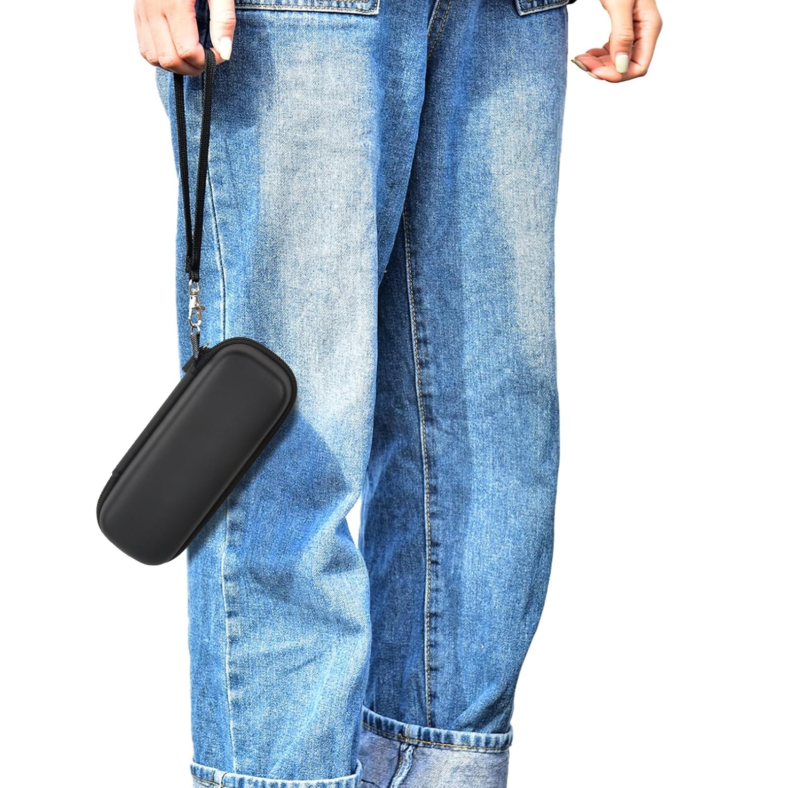 Logitech R400 R500 Wireless Presenter Remote Clicker Case - ANKHOH Zippered Mesh Storage Organizer Bag for Pointer & Accessories (Black) - Perfect for Business Meetings, Presentations & Travel