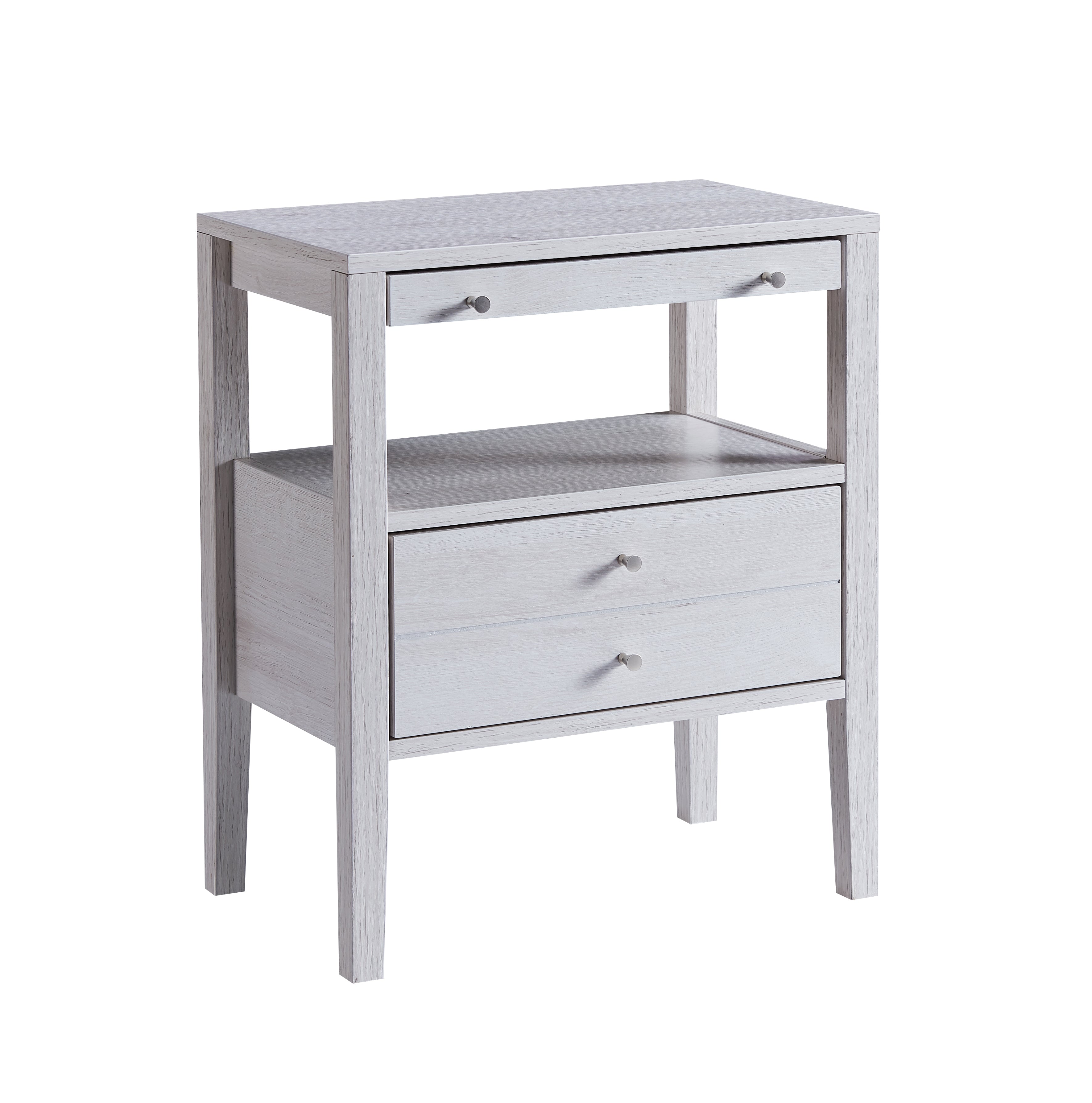 Stylish White Oak Accent Table - Perfect for Living Room, Bedroom, or Entryway Decor
