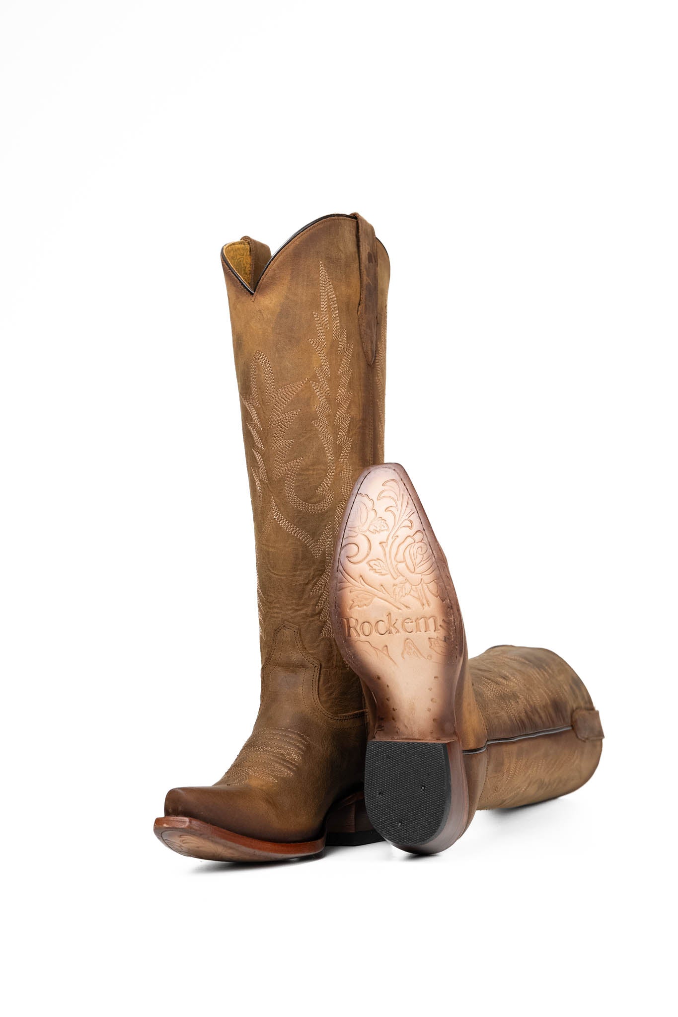Scarlett Women's Tall Snip Toe Cowgirl Boots - Western Riding Boots for Country Dancing, Rodeo & Fashion Outfits