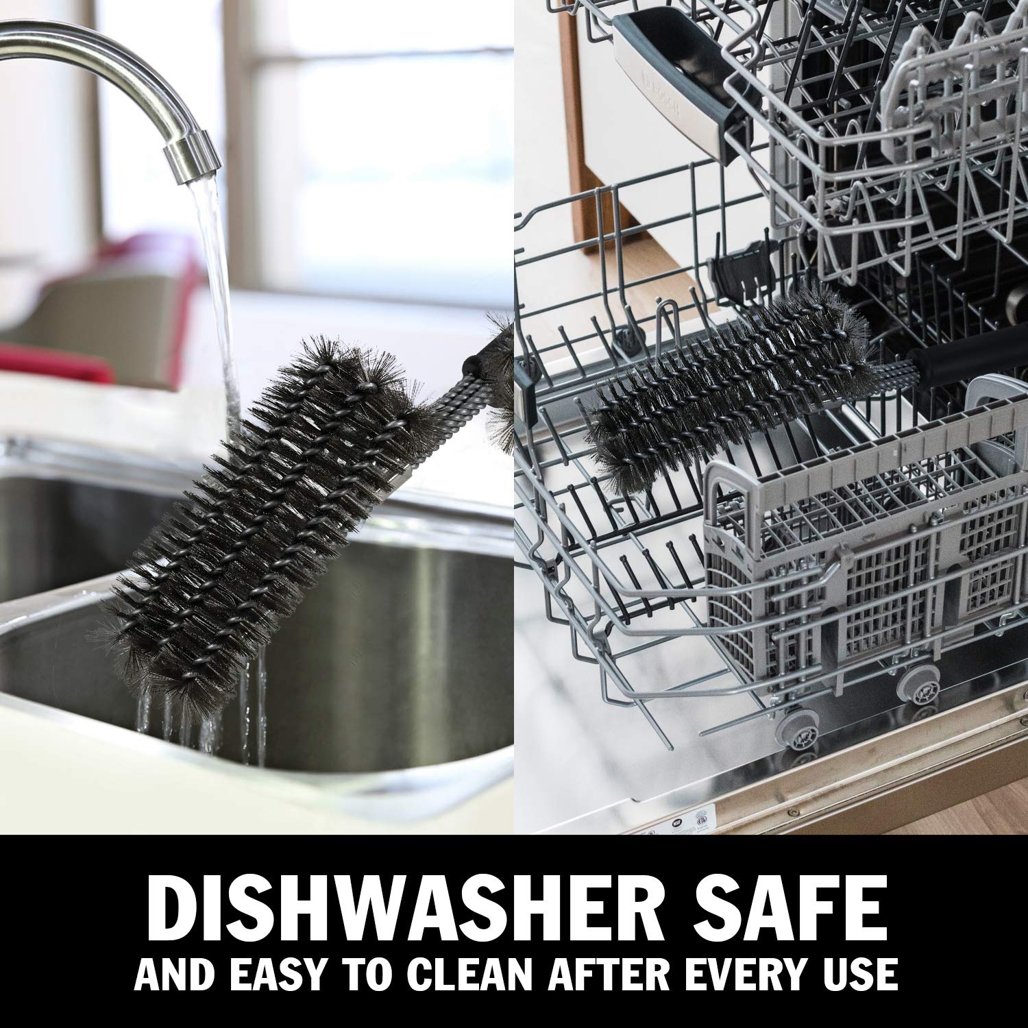 **Threadnanny BBQ Grill Brush & Scraper Cleaner - 18