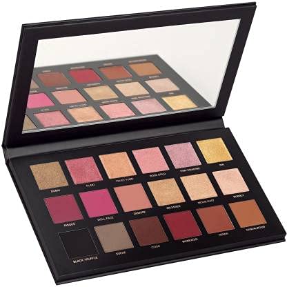 Beauzy Rose Gold Eyeshadow Palette - 18 Highly Pigmented Shades for Day & Night Makeup Looks | Vegan & Cruelty-Free | Perfect for Parties, Weddings & Everyday Glam