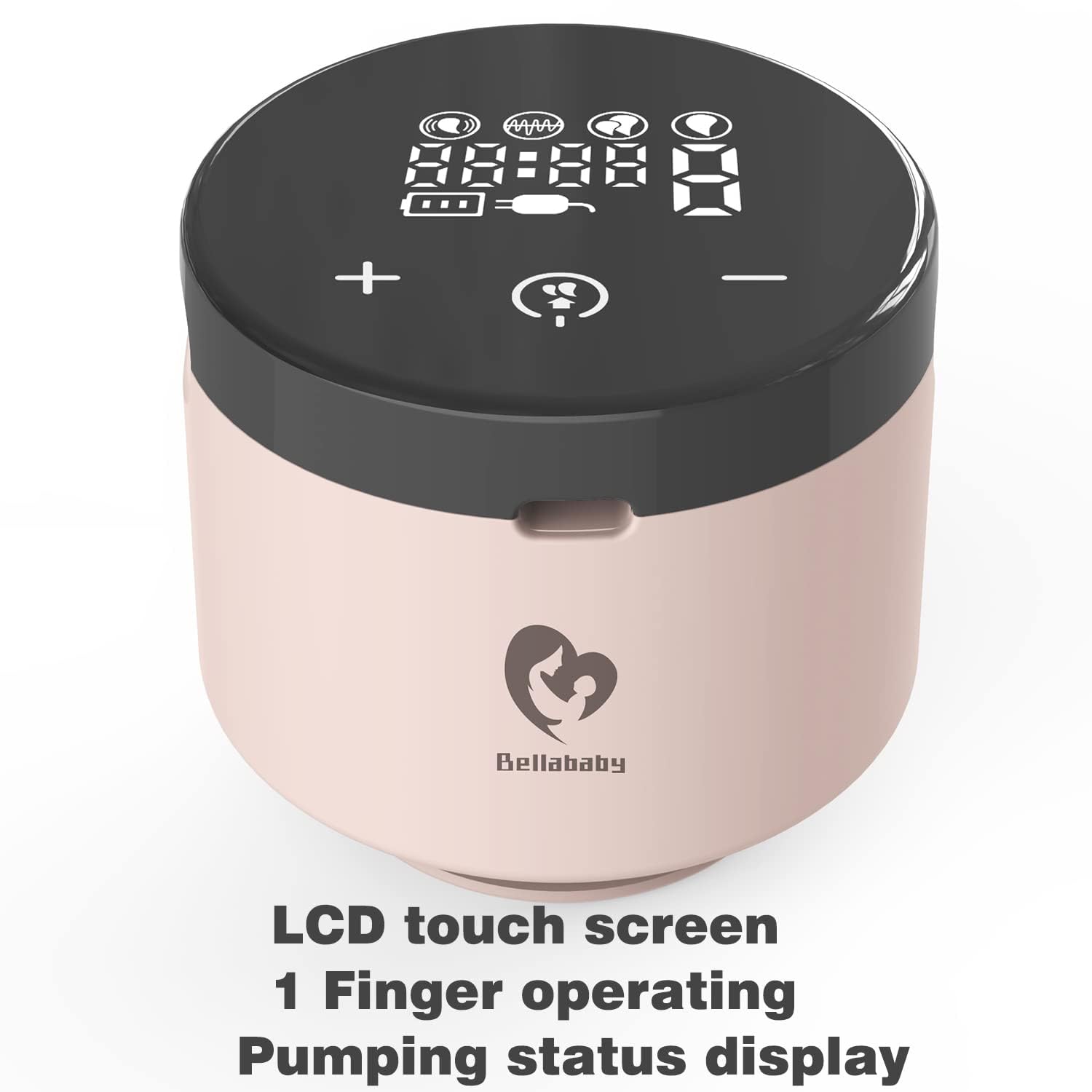 Bellababy Hands-Free Wearable Breast Pump - Wireless, Portable, Low Noise Electric Pump with Touch Screen, 4 Modes & 9 Suction Levels (6oz Pink, 2 Packs) - Includes 24mm Flanges & 21mm/19mm/17mm Inserts - Perfect for Working Moms, Travel & On-the-Go Pumping