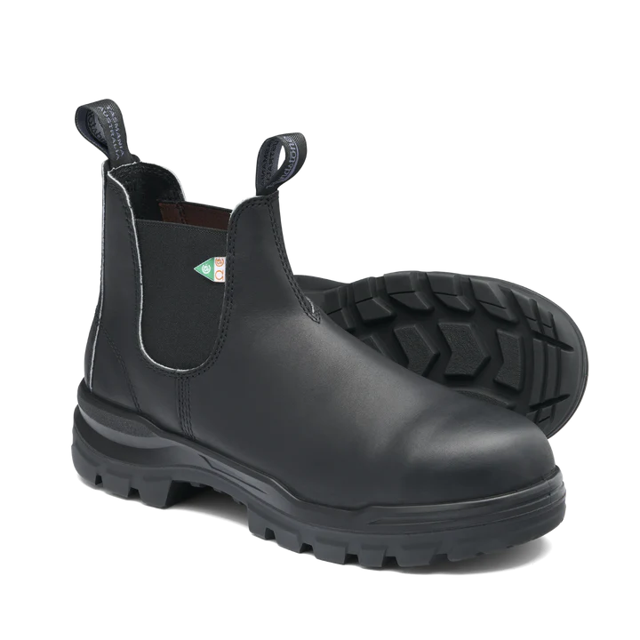 Blundstone 8301 RotoFlex Work & Safety Boots - Black Steel Toe for Men & Women | Durable Slip-Resistant Work Boots for Construction, Warehouse & Outdoor Use