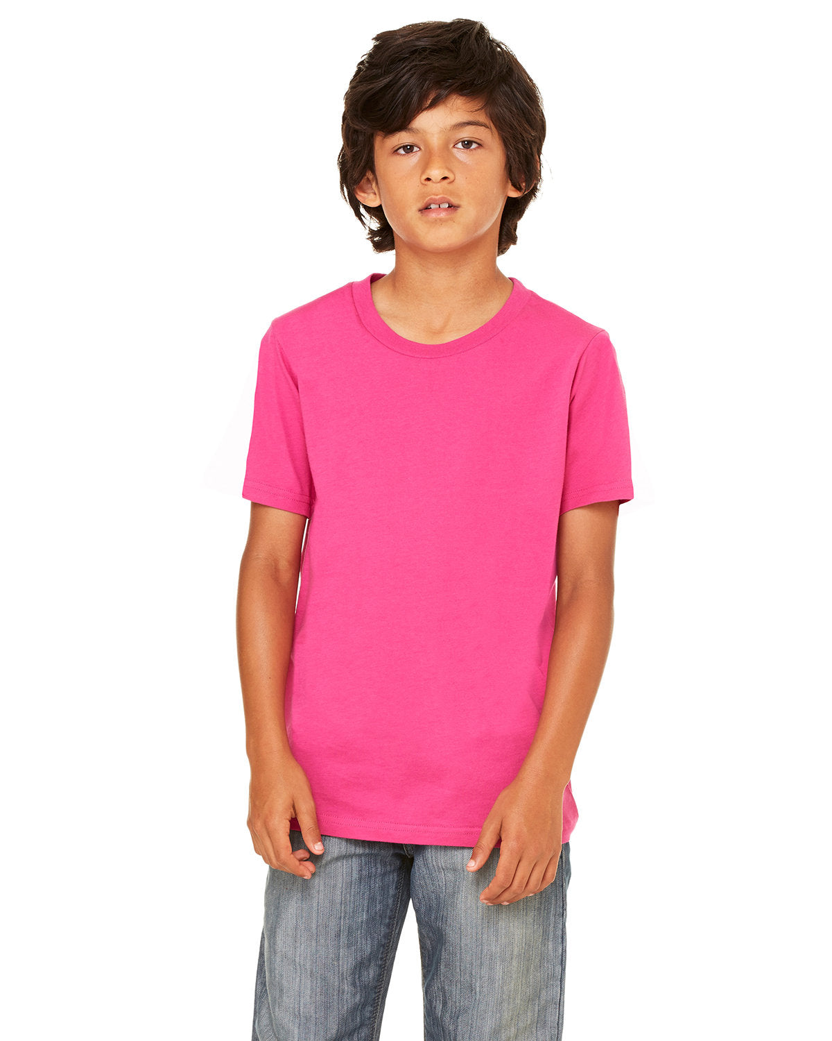 Bella + Canvas 3001Y Youth Jersey T-Shirt - Soft Cotton Short Sleeve Tee for Kids & Teens | Perfect for School, Sports & Everyday Wear