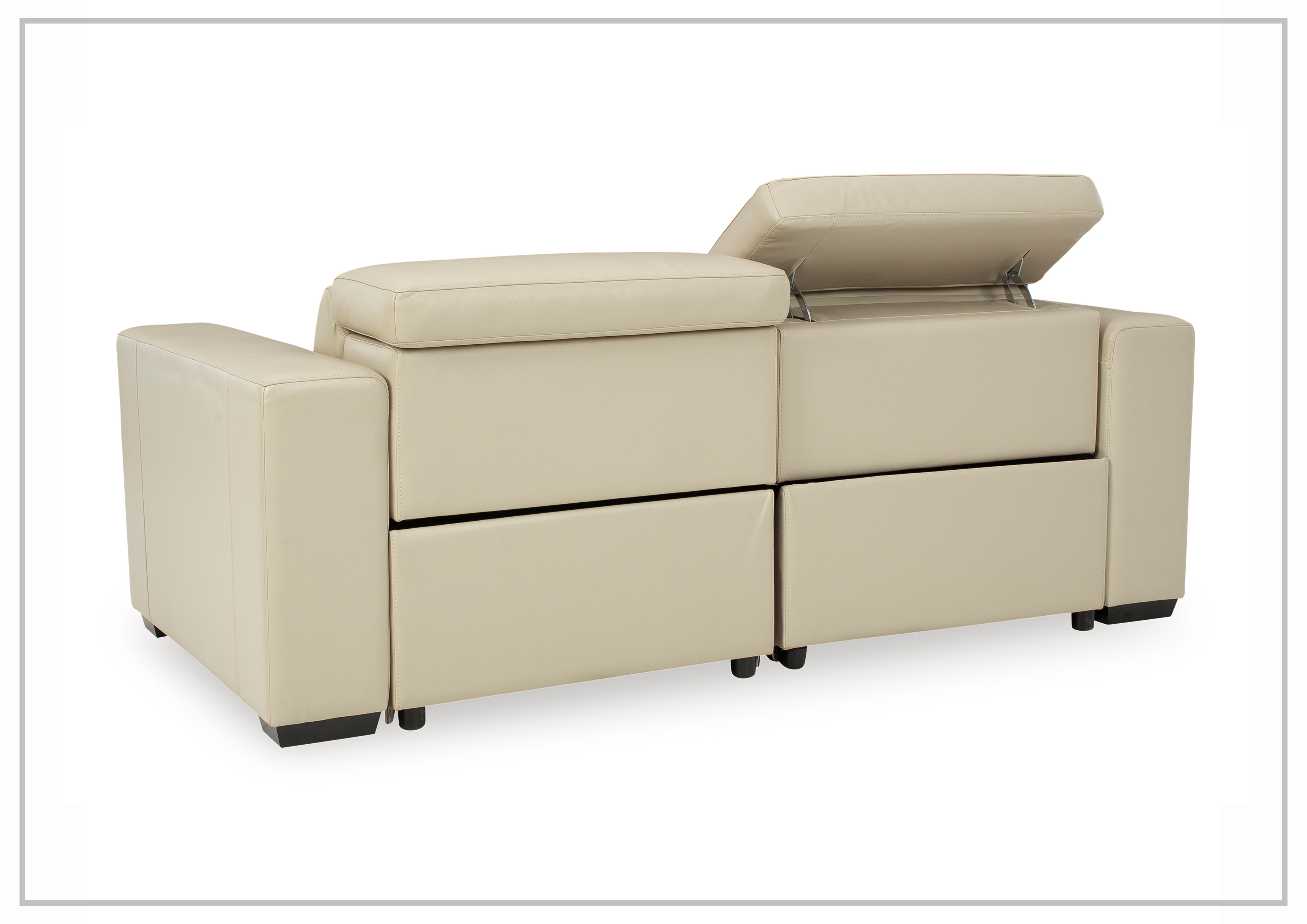 Gio Italia Titan 2-Seater Dual Power Reclining Loveseat - Genuine Leather Sofa for Living Room, Home Theater & Relaxation