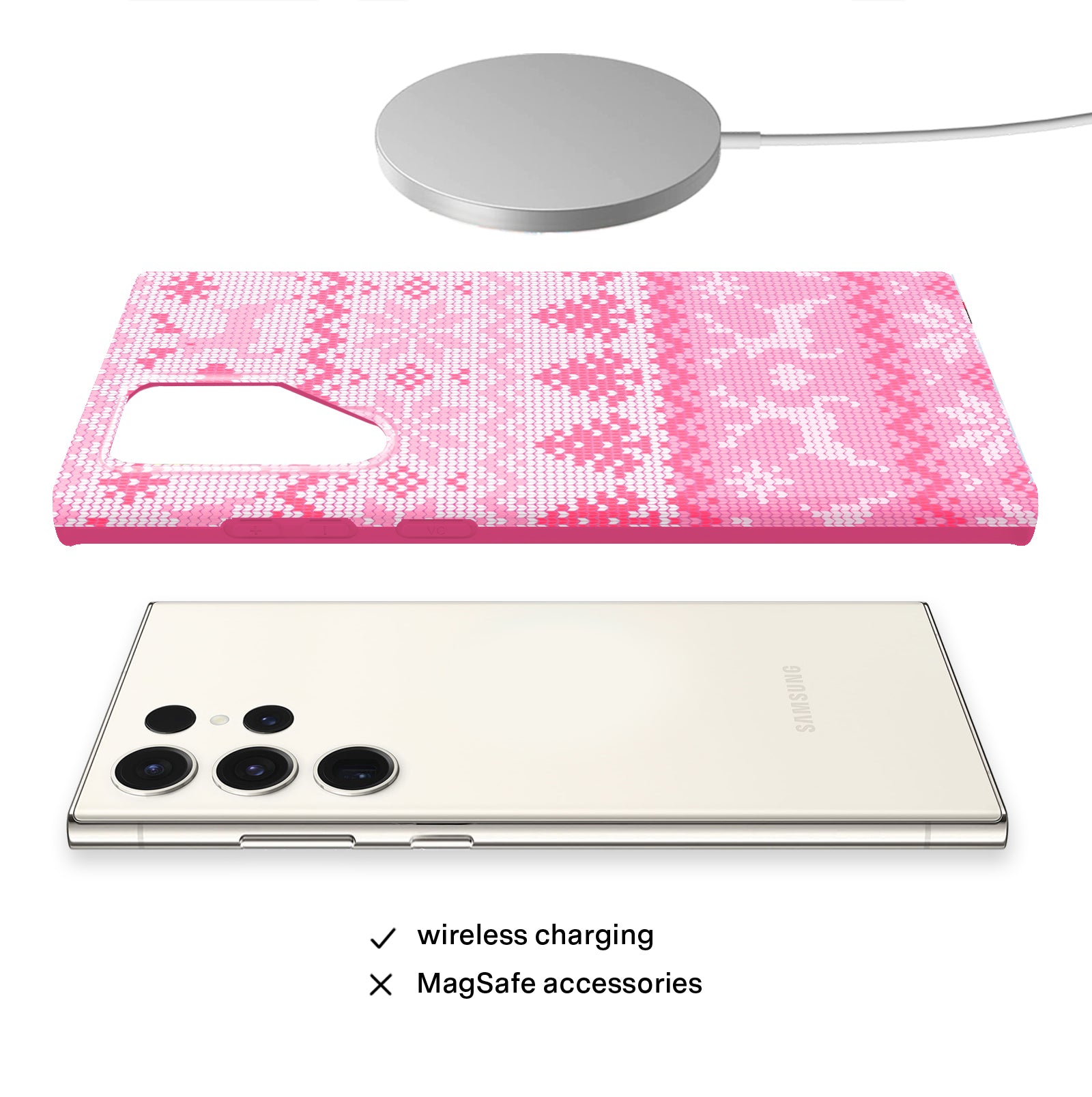 Bubble Gum Sweater Samsung Phone Case - Trendy Soft Silicone Cover for Samsung Galaxy S21/S20/Note 20 - Cute Kawaii Aesthetic for Girls & Teens - Perfect for School, Work & Everyday Use