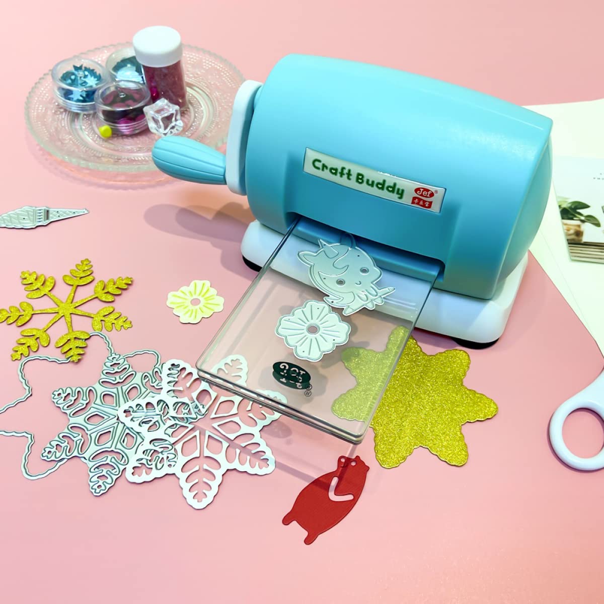 DIY Die Cutting & Embossing Machine for Paper Crafts - Scrapbooking, Card Making, Photo Albums & Decorative Projects - Portable Handheld Embosser & Die Cutter for Creative Crafting