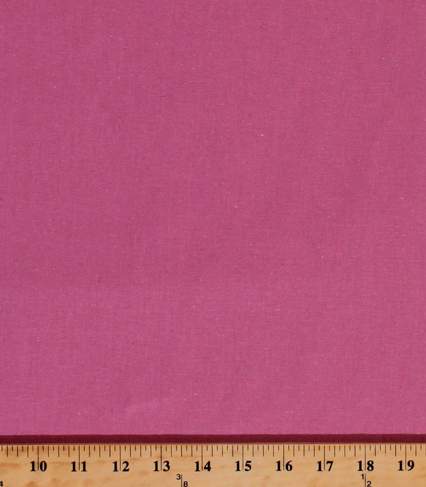 Freespirit Essentials Cotton Linen Blend Fabric - Rose Pink Solid by The Yard (LILS017-ROSE) | Soft & Breathable Material for DIY Clothing, Home Decor & Quilting