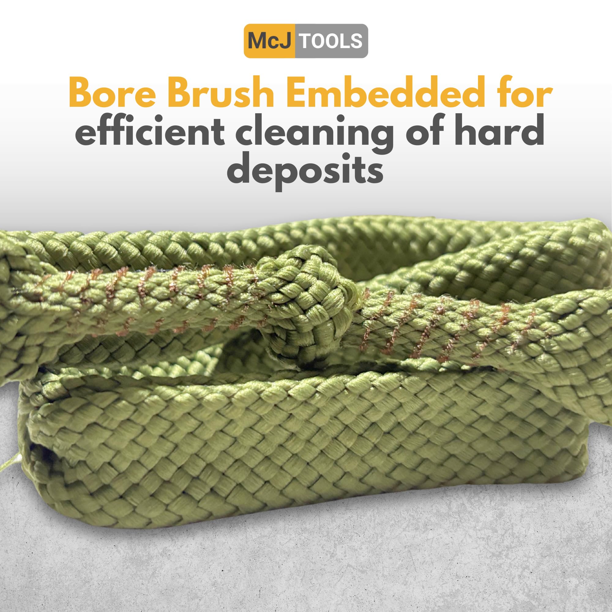 9mm Bore Cleaning Snake Rope - 2 Pack for .357 & .38 Cal Guns - Perfect for Gun Maintenance