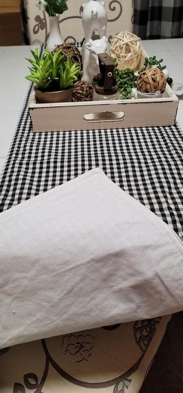Stylish Gingham Check Yarn-Dyed Cotton Table Runner - Perfect for Farmhouse Dining Tables, Kitchen Decor & Wedding Centerpieces