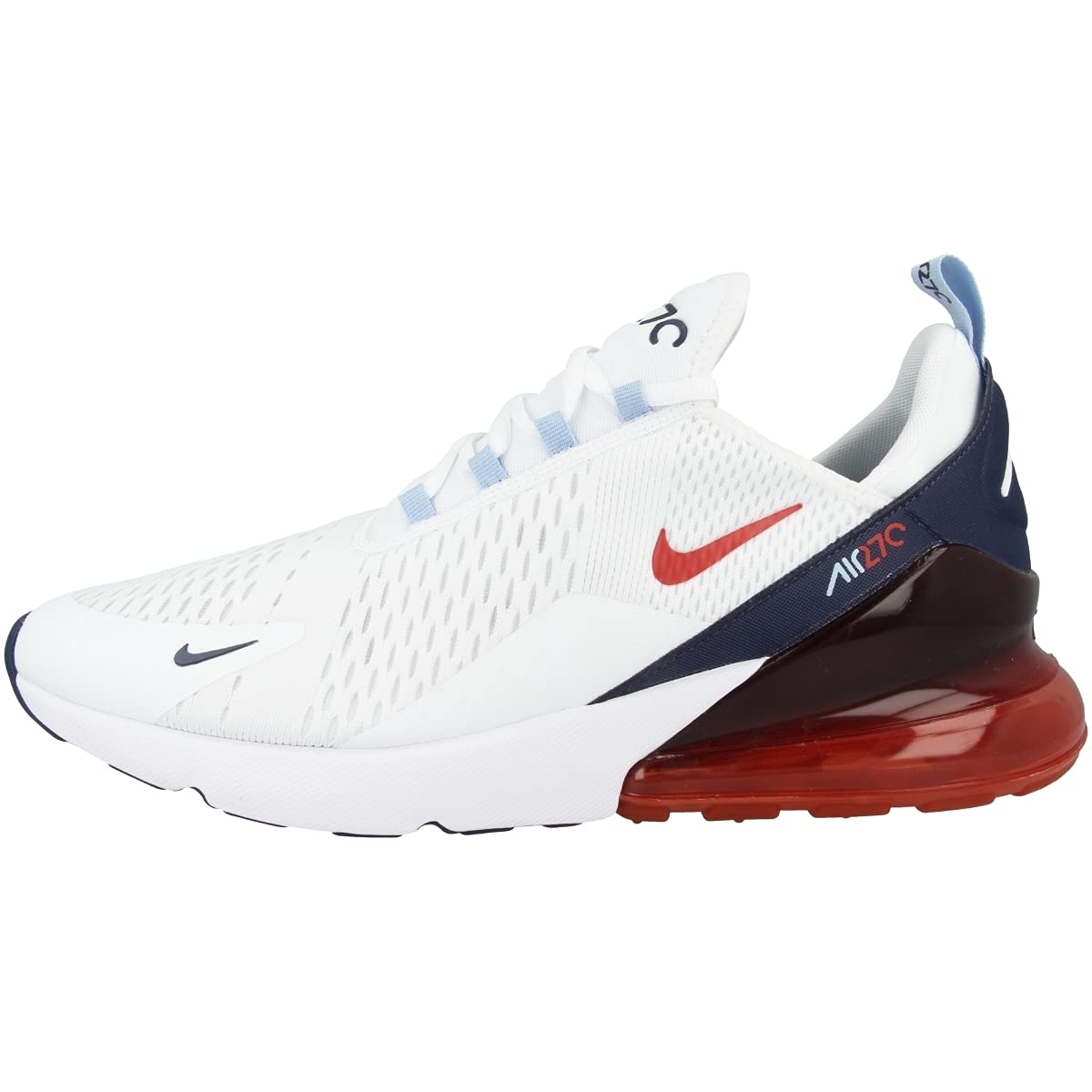 Nike AIR MAX 270 Men's Running Shoes - Red/White (DJ5172-100) | Cushioned Comfort for Jogging, Gym & Casual Wear