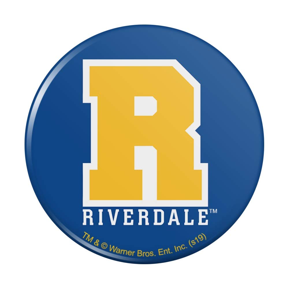 Riverdale Varsity Letter Kitchen Refrigerator Magnet - Decorative Fridge Locker Button for Home, Office & Dorm Room Organization