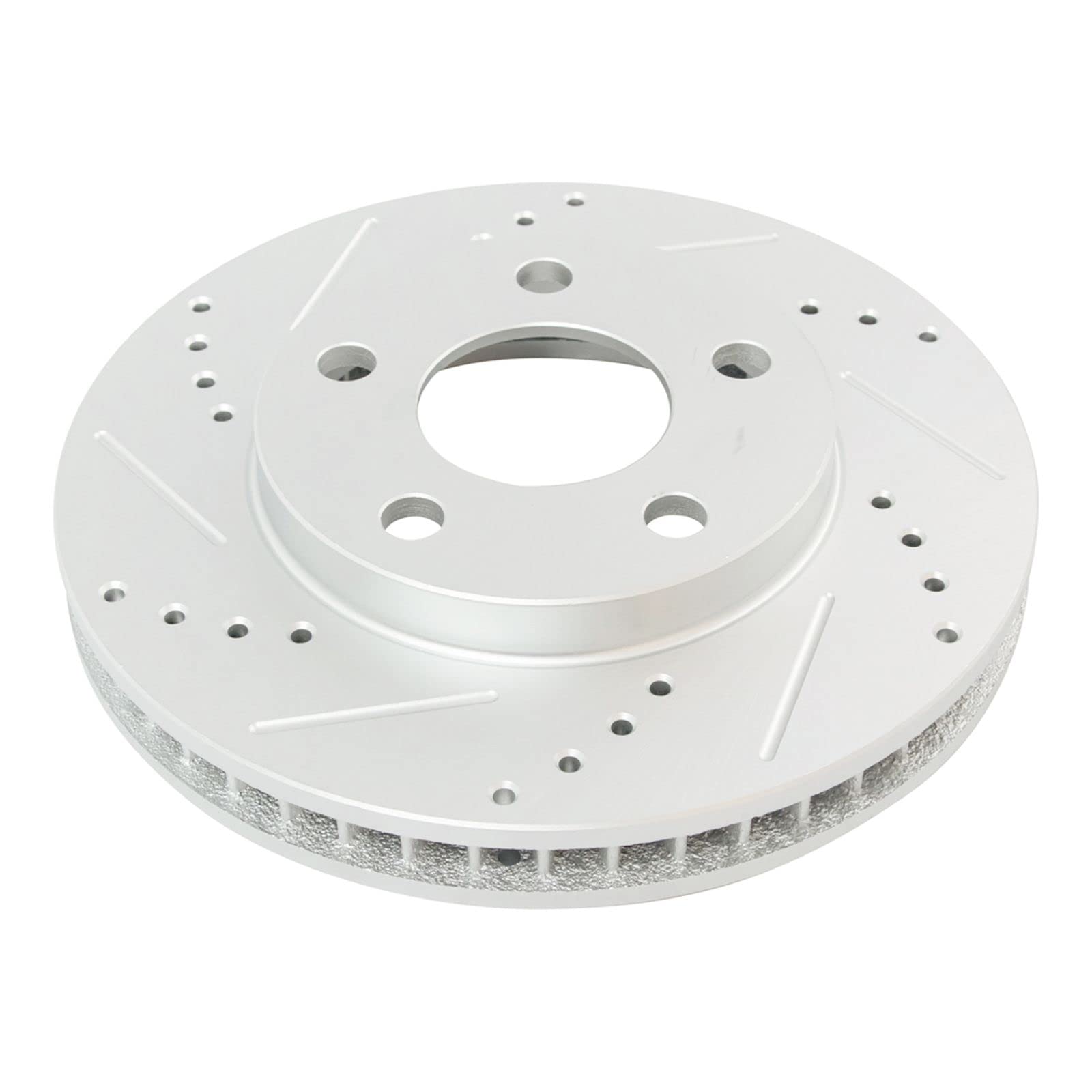 High-Performance Drilled & Slotted Brake Rotor & Ceramic Brake Pad Kit - Premium Braking System for Cars, Trucks & SUVs - Ideal for Racing, Off-Road & Daily Driving