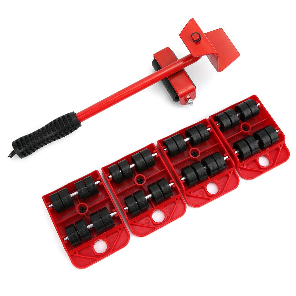 Fafeicy Heavy Duty Furniture Moving Tool with Thick Rolling Wheels - Furniture Sliders Kit for Sofa, Bed, Refrigerator & Heavy Objects - Perfect for Home, Office & Moving Day
