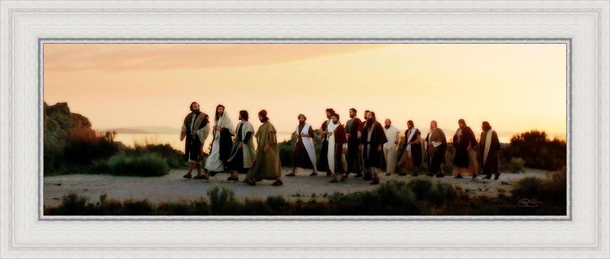 Follow Him - Christian Bible Verse Wall Art for Home & Church Decor - Perfect for Living Room, Bedroom, and Sunday School Inspirational Decorations
