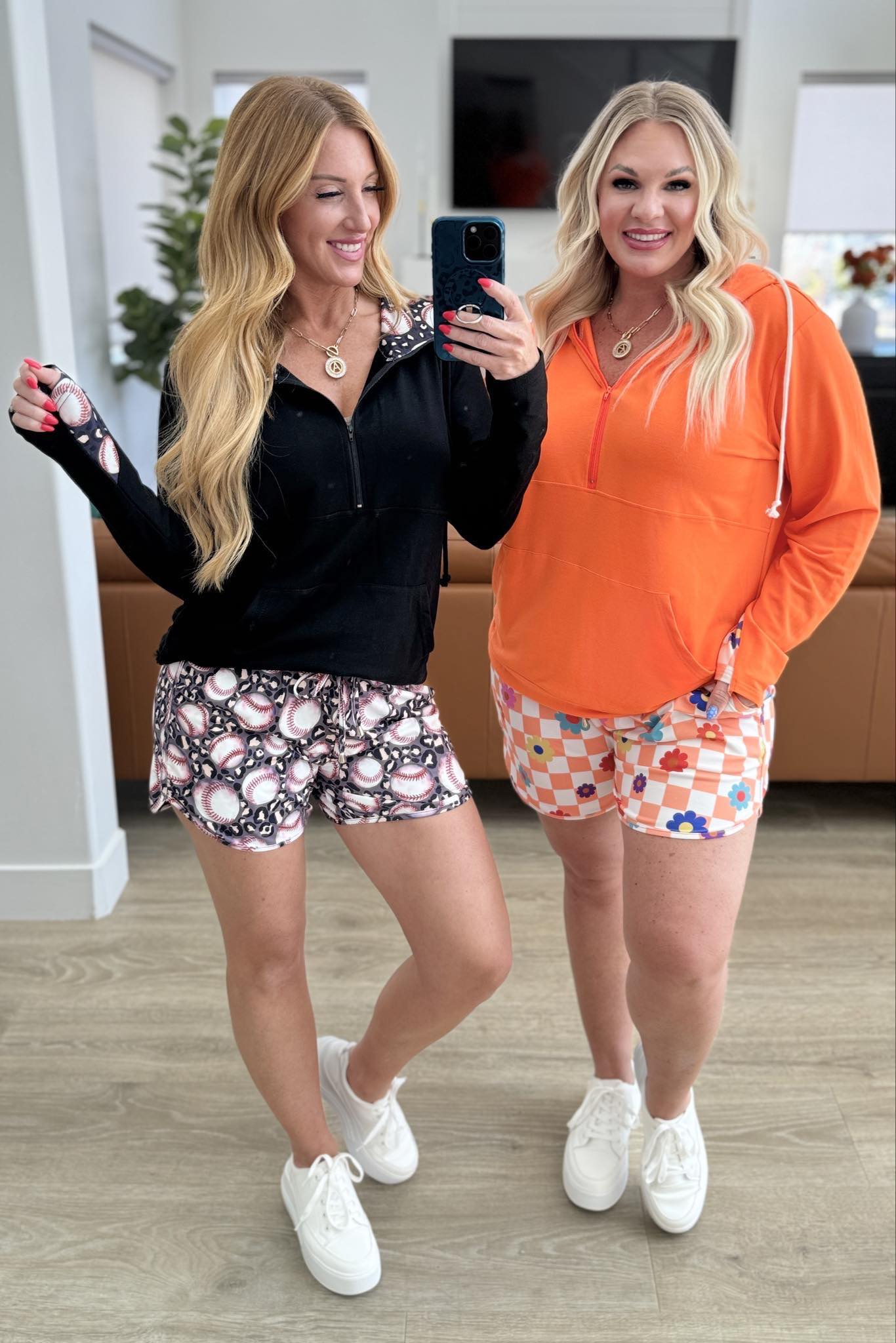 PREORDER: Audre Half Zip Hoodie - 3 Stylish Prints for Women | Cozy & Trendy Pullover for Casual Wear, Gym, and Outdoor Activities