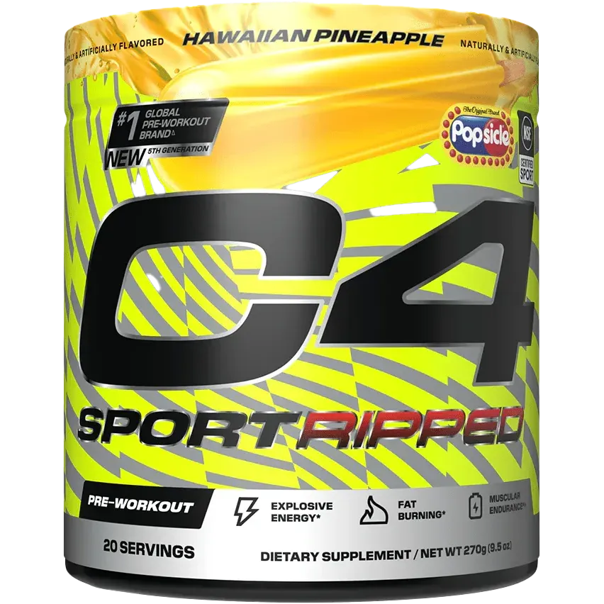 Cellucor C4 Sport Ripped Pre-Workout Powder - Fat Burner & Energy Booster for Men & Women - Ideal for Gym, Weight Loss & Fitness Training