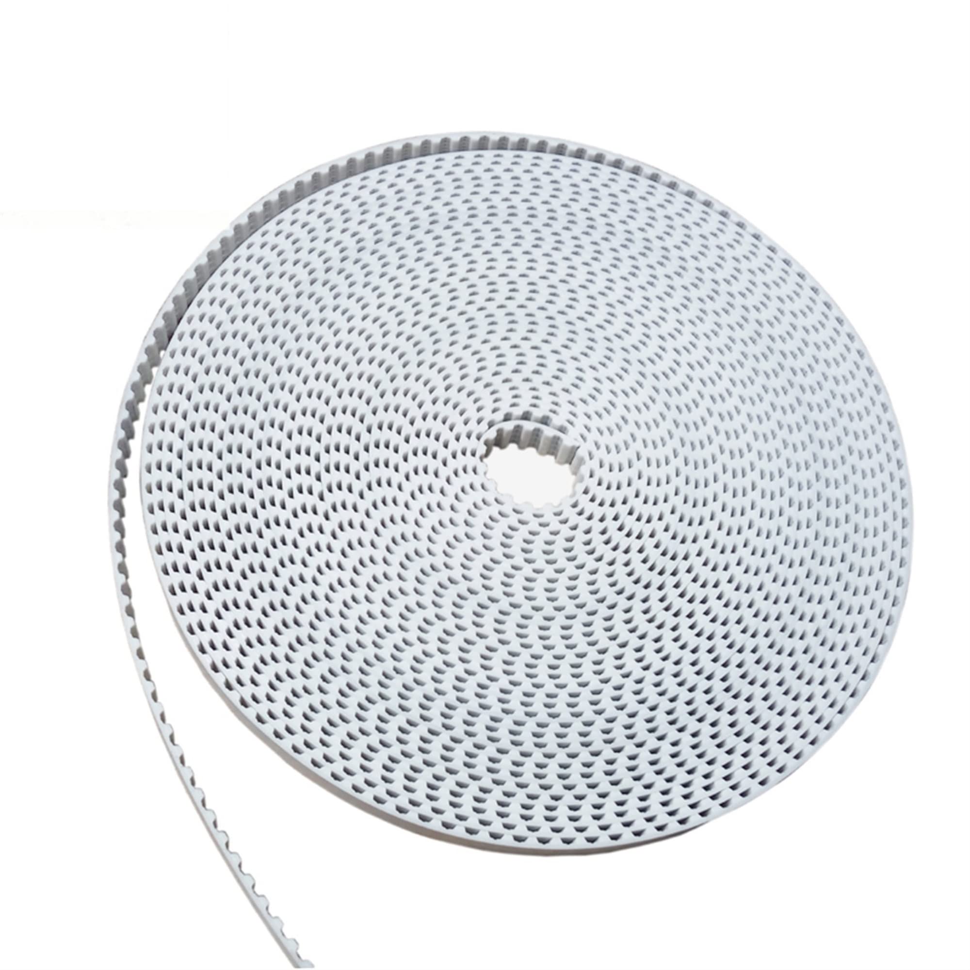 Qinlu T5 Timing Belt - 10 Meters Open-Ended Polyurethane Belt with Steel Core, 5mm Pitch, 10mm Width for 3D Printers & CNC Machines | Perfect for DIY 3D Printing Projects, CNC Router Upgrades, and Industrial Automation