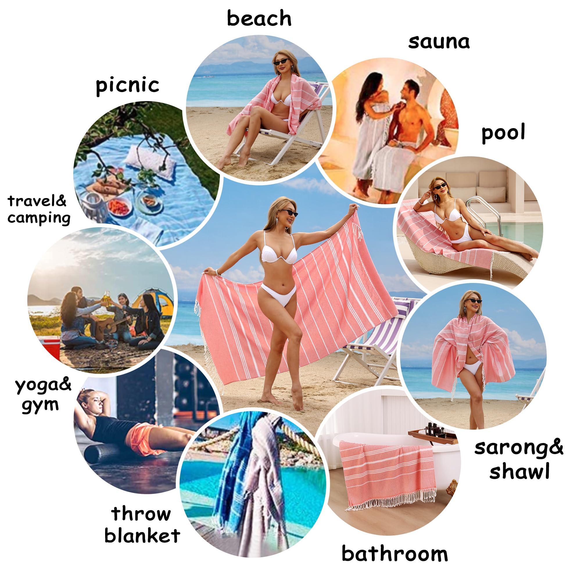 Premium 2-Pack Oversized Beach Towels 39