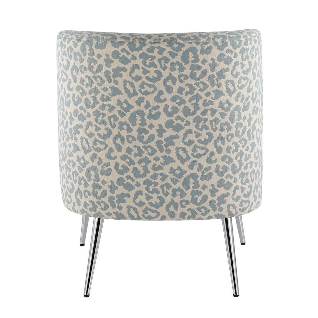 Fran Slipper Chair - Modern Accent Chair for Living Room, Bedroom & Office - Comfortable Upholstered Lounge Chair with Sturdy Wooden Legs - Perfect for Reading, Relaxing & Small Spaces