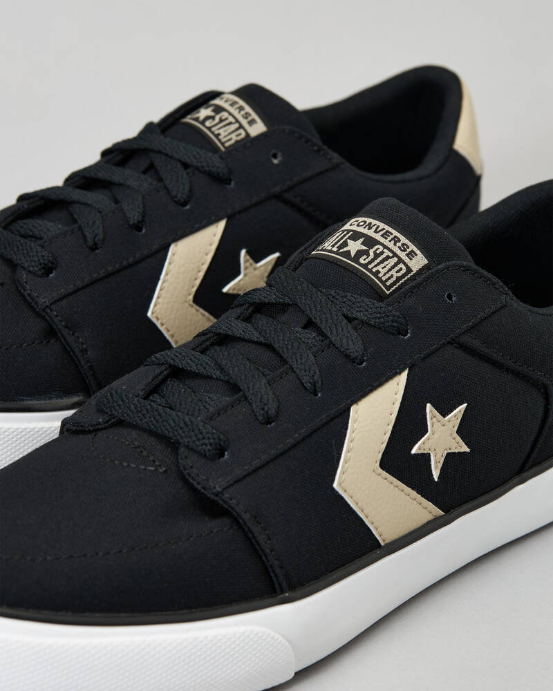 Converse Men's Belmont Low Sneakers - Black/Stone Casual Shoes for Walking, Running & Everyday Wear