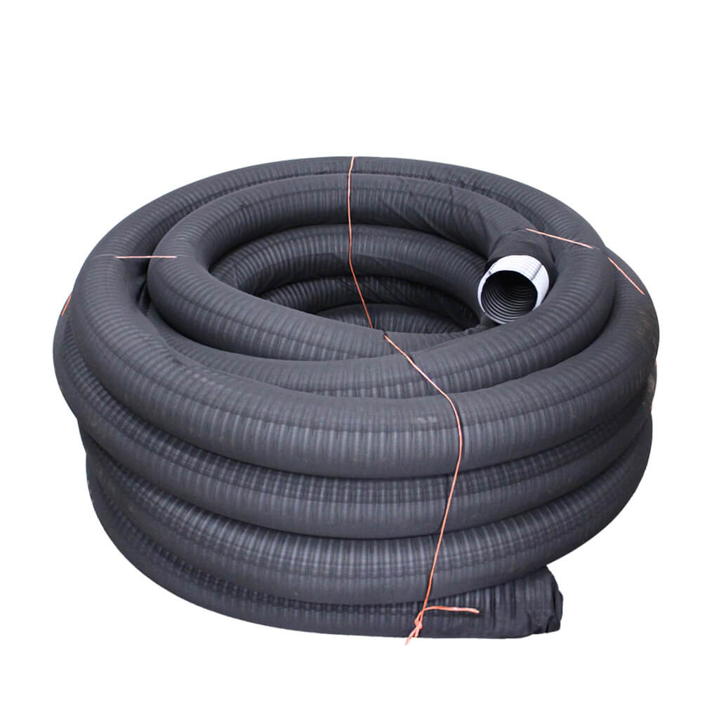 Armtec XTF0610 Big 'O'® HDPE Polyester Sock 100 ft x 6 in Filtered Pipe - Heavy Duty Drainage Solution for Landscaping, Construction & French Drains