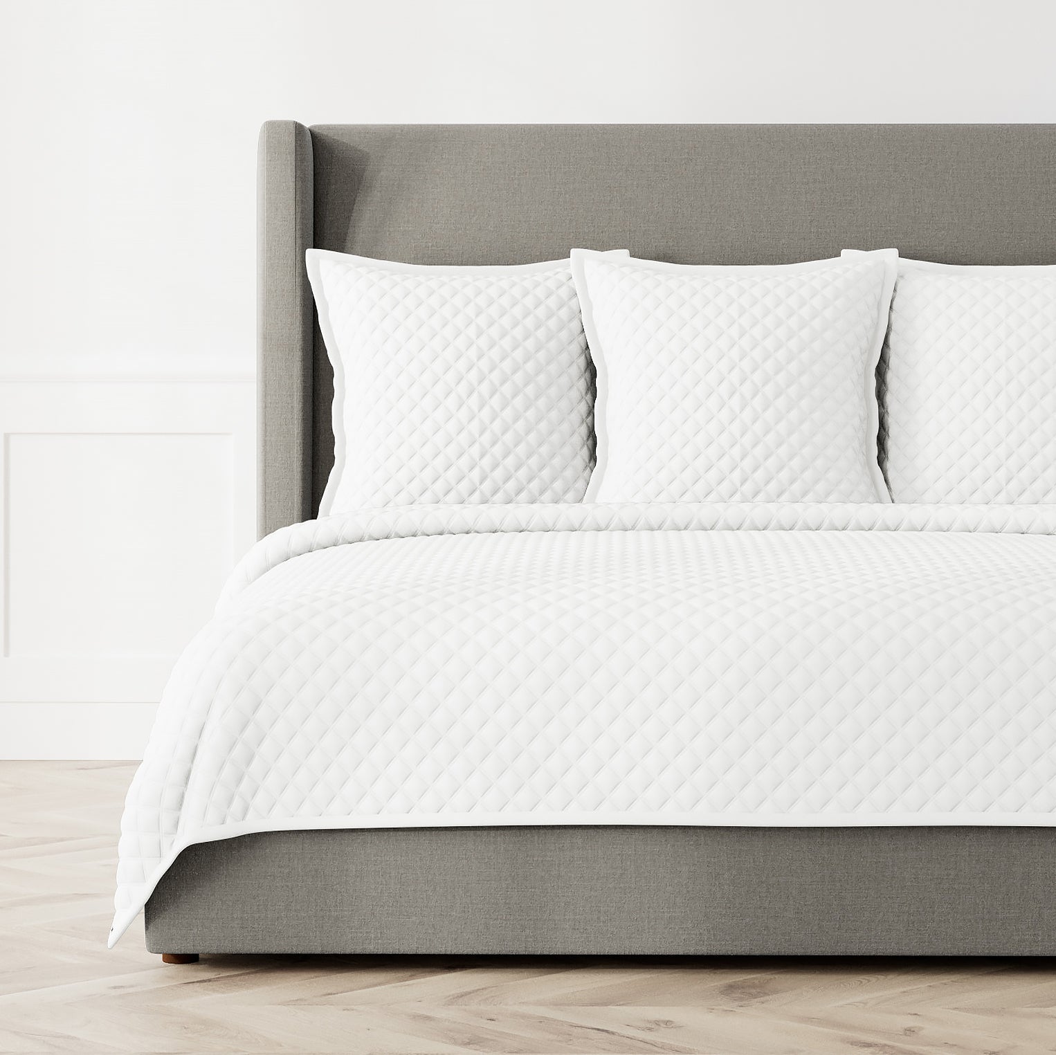 Premium Double Diamond Coverlet Set - Soft & Breathable White Bedding for Ultimate Comfort - Perfect for Guest Rooms, Master Bedrooms & Cozy Home Decor