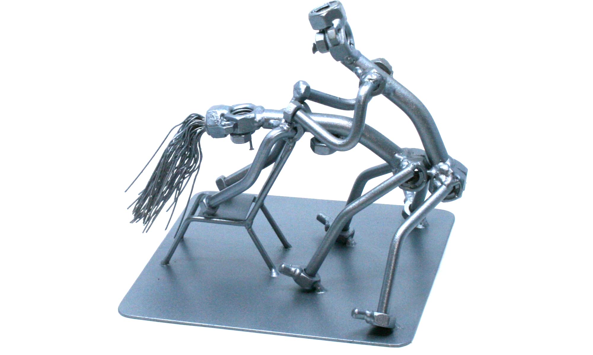 Handmade Scrap Metal Art - Unique Sex Ed Teacher Gift, Nuts & Bolts Sculpture for Sex Instructors, Funny Bridal Shower & Bachelorette Party Present - Perfect for Newlyweds & Educators