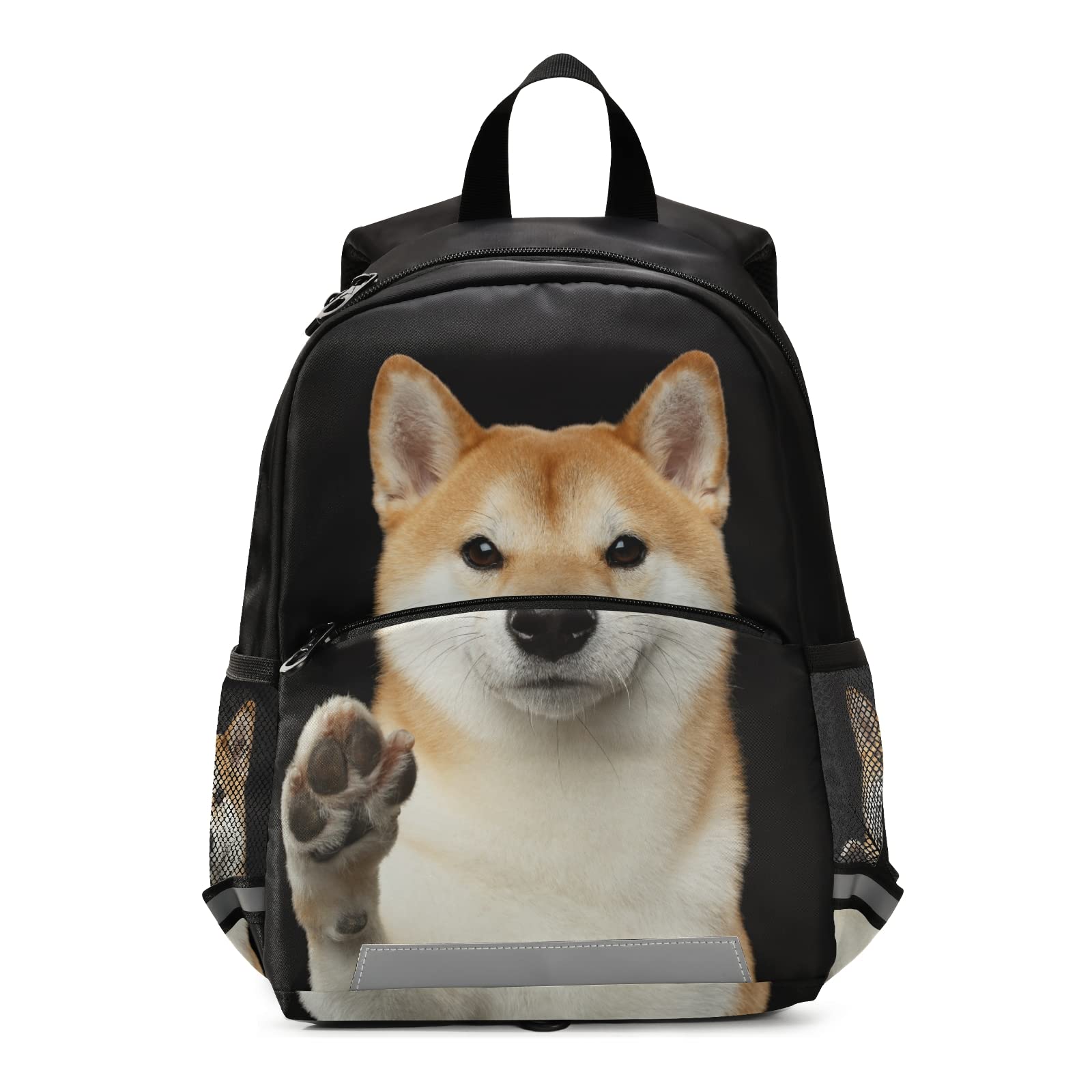 **Shiba Inu Dog Themed Kids Backpack for School, Daycare & Travel - Lightweight Toddler Bookbag with Adjustable Chest Strap - Perfect for Preschool, Hiking & Daily Use**